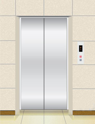 Mẫu cửa tầng thang máy tiêu chuẩn inox sọc nhuyễn