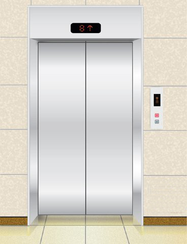 Mẫu cửa tầng thang máy tiêu chuẩn inox sọc nhuyễn 03